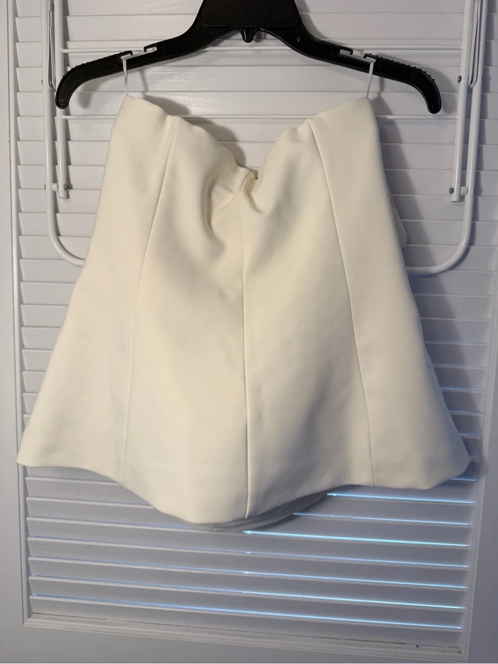 👚 Zara Strapless Ivory Top with Flap Pocket Detail - Worn once - Picture 8 of 9